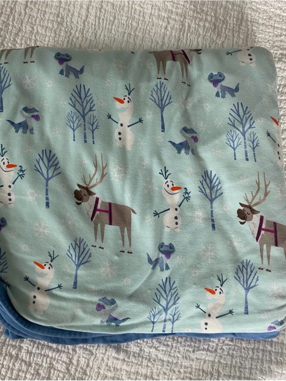 Little sleepies frozen Olaf cloud blanket